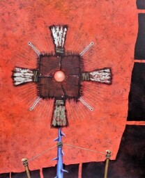 Monstrance lV.-pocta Mikoláši Medkovi 120x100